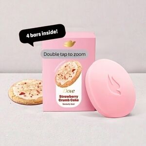 🇺🇸NEW Limited Edition Dove Crumbl  Strawberry Crumb Cake Beauty Bars